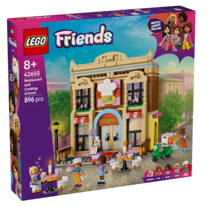 【吳凱文∣林口】全新 LEGO 42655 樂高 好朋友 Friends 系列 餐廳和廚藝學校 | 蝦皮購物