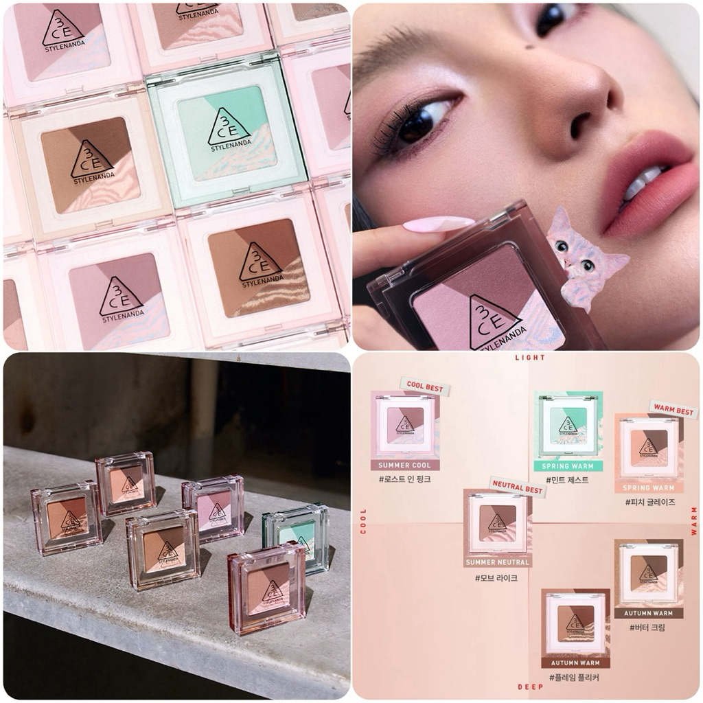 🇰🇷 3CE 眼影 3.3g Color Grid Eyeshadow | 蝦皮購物