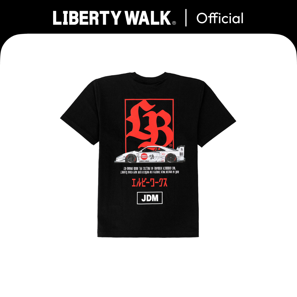 Liberty Walk LB Box Logo F40 黑色 T 恤 LBWK | 蝦皮購物