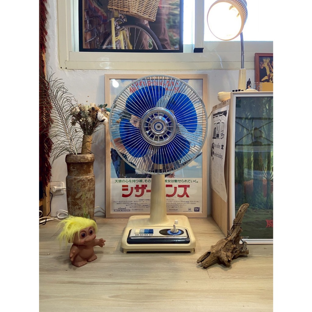 日常款】TOSHIBA 東芝H-30P20 昭和藍色扇風機昭和電風扇復古電風扇昭和