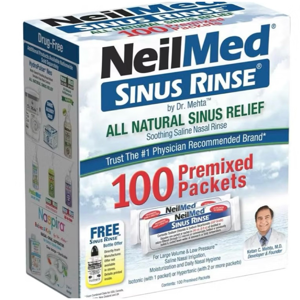 代購NeilMed Sinus Rins 全天然通鼻配方100袋裝 | 蝦皮購物