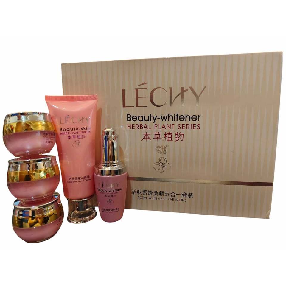 Cream Lechy Pink Leichi 5in1 Set Serum Kemasan Baru Original | 蝦皮購物