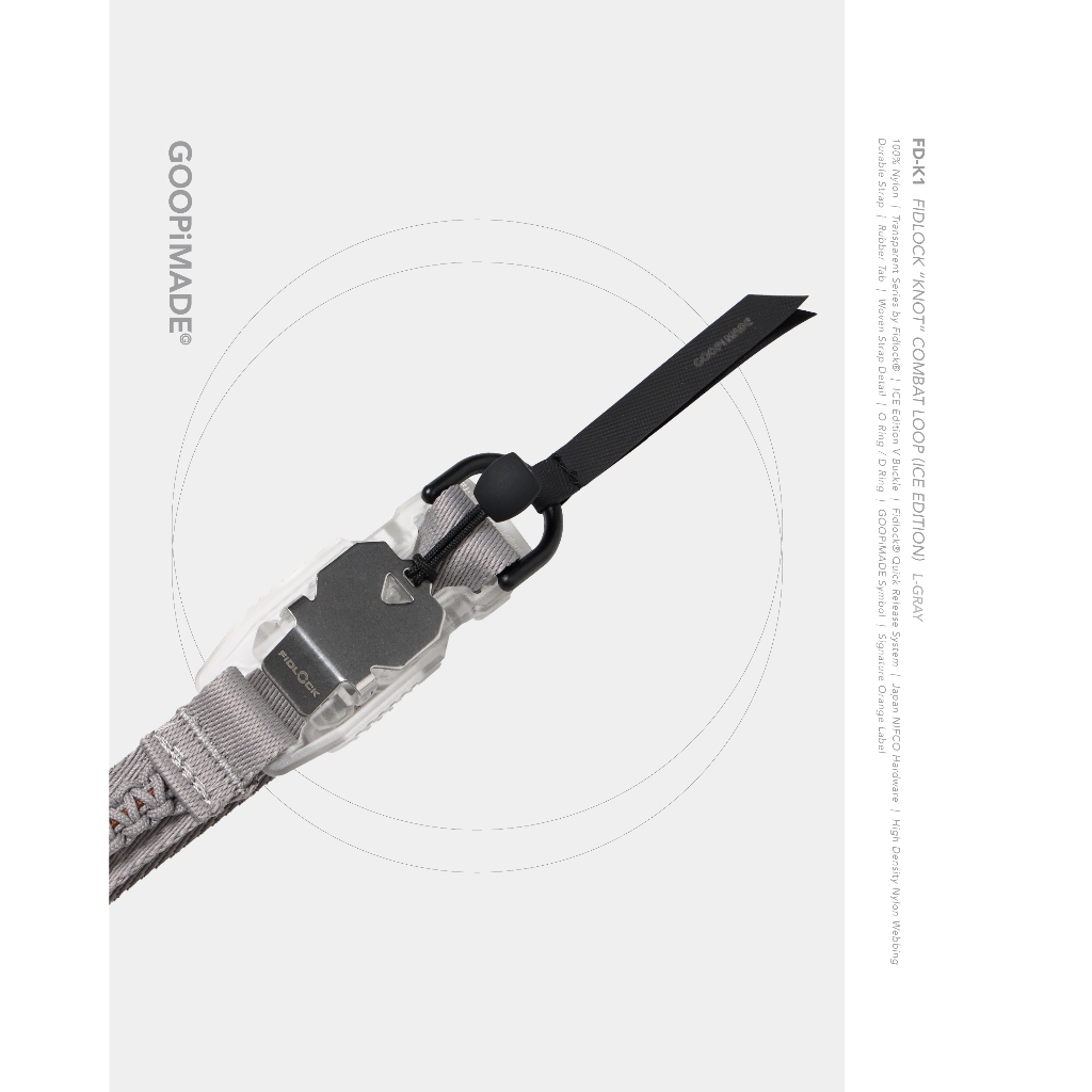 GOOPiMADE 25SS “FD-K1” FIDLOCK “Knot” Combat Loop (ICE) | 蝦皮購物