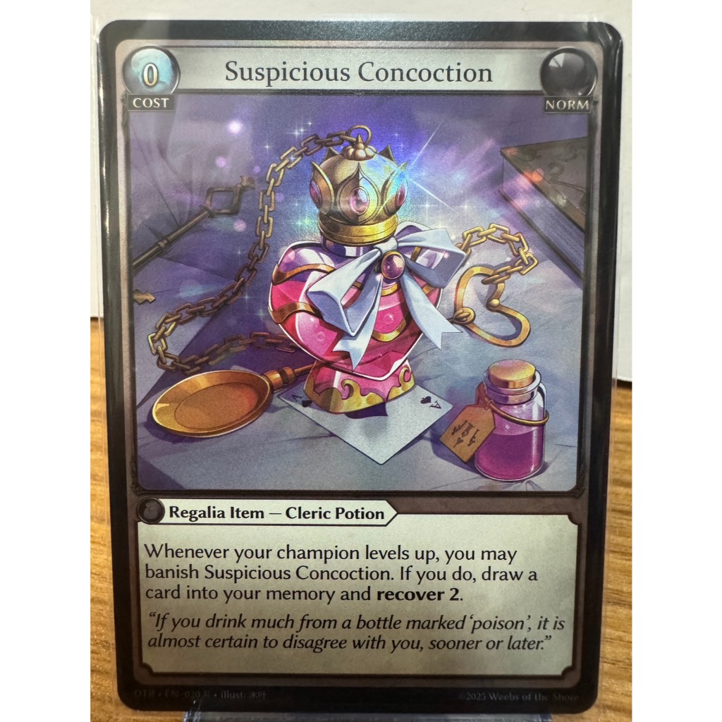 [元氣滿屋] GA Grand Archive DTR 閃卡 Foil Suspicious Concoction R | 蝦皮購物