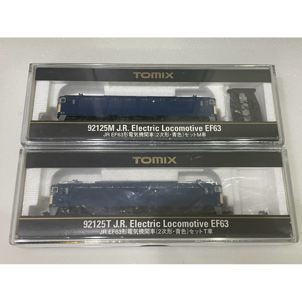 TOMIX 92125 JR EF63 電氣機関車(2次形・青色) 1M+1T N規鐵道模型