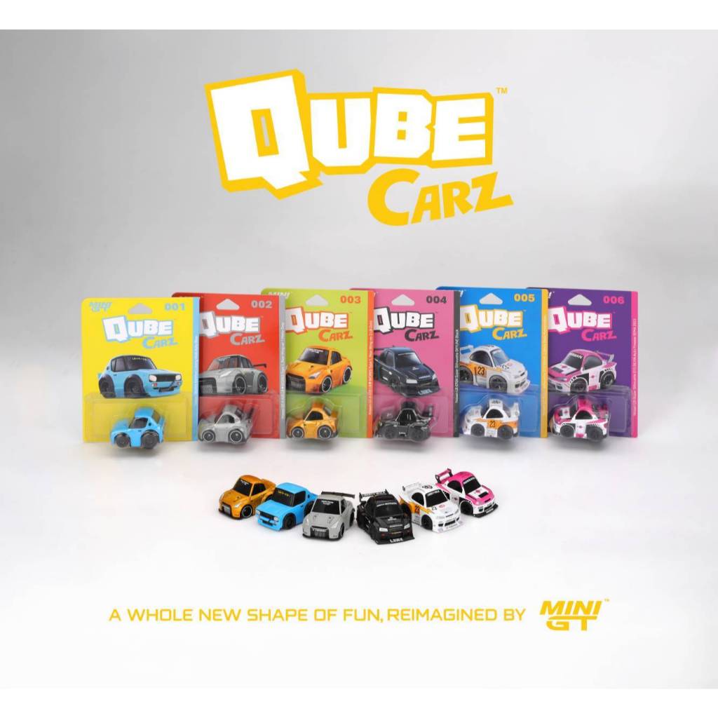 整套賣場MINI GT QubeCarz Q車Liberty Walk 6款套寶藏車隨機開！原箱出