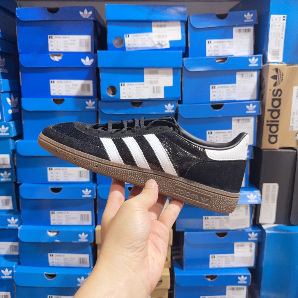 代購♦️2506 Adidas Handball Spezial 黑色 緞帶鞋帶 融化感 復古鞋 JR6511 | 蝦皮購物