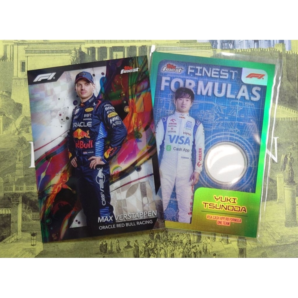 【F1】Max Verstappen Yuki Tsunoda 角田裕毅 車手卡 用品卡 特卡 布料卡 | 蝦皮購物