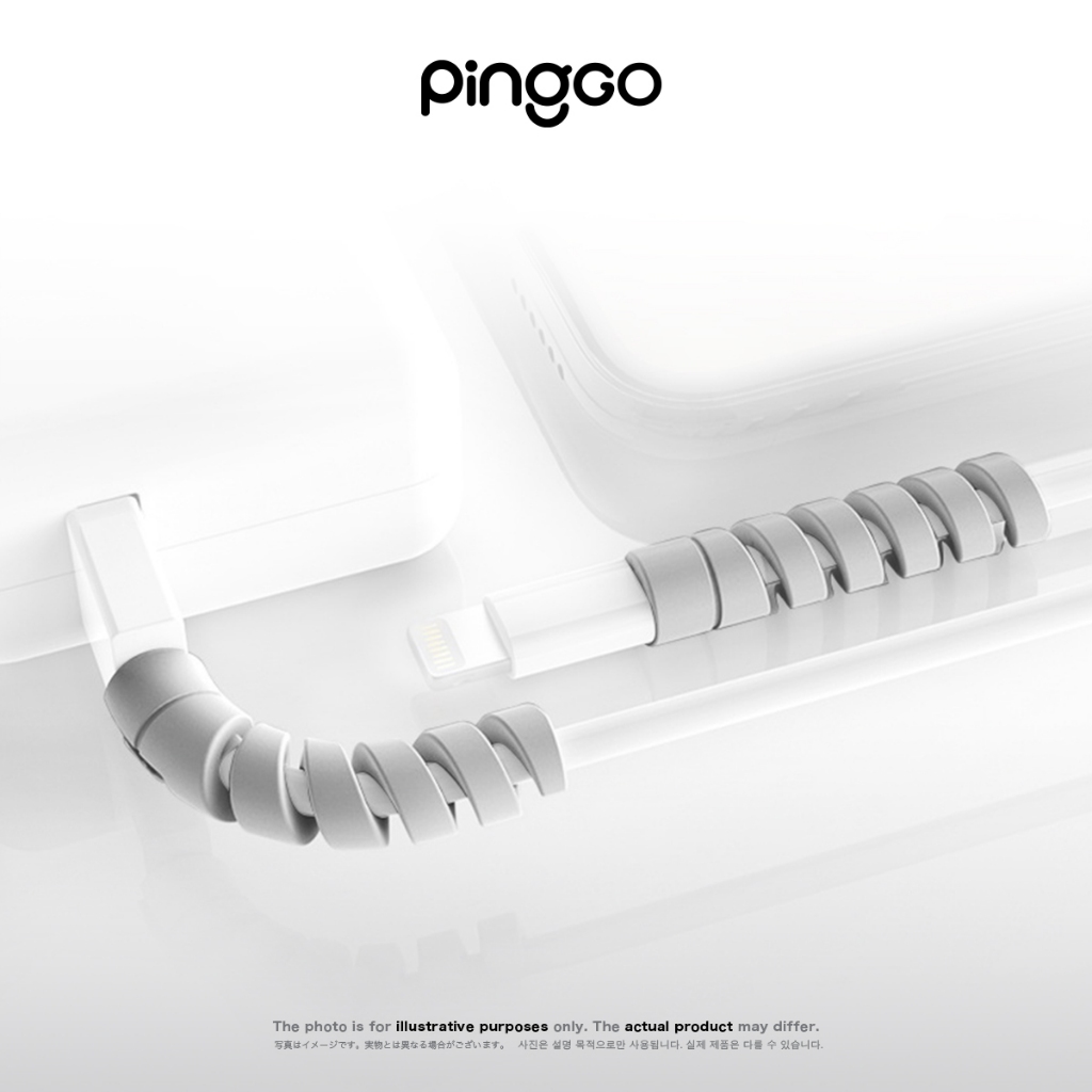 PingGO QQ線 充電線 傳輸線 螺旋線套 保護線套 充電線防斷 線套 防斷 數據線保護套 傳輸線保護套 螺旋套 | 蝦皮購物