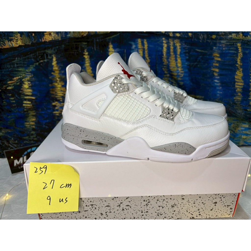 NIKE Air Jordan 4 Tech Grey OREO 白 水泥 CT8527-100 | 蝦皮購物