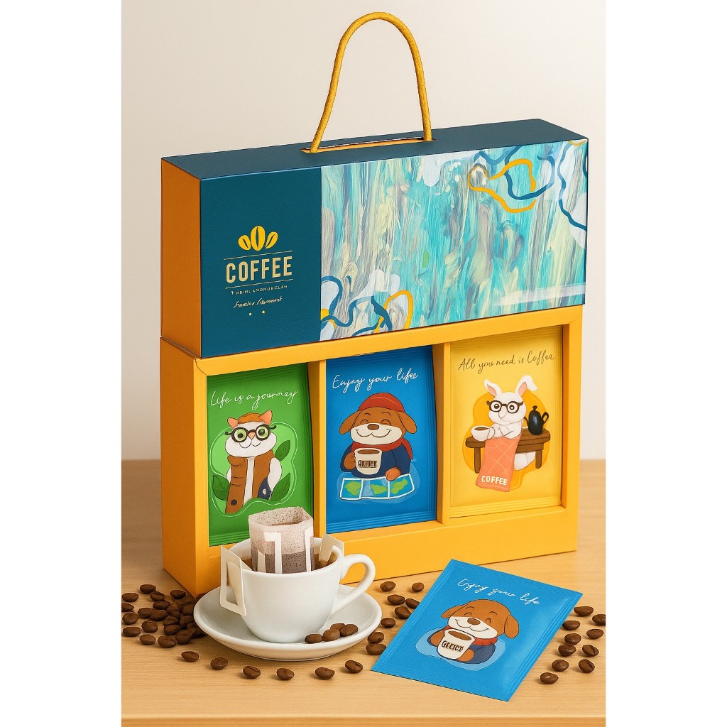 [Marcafe'] 義大利精品咖啡豆濾掛咖啡15入禮盒組-台灣總代理 | 蝦皮購物