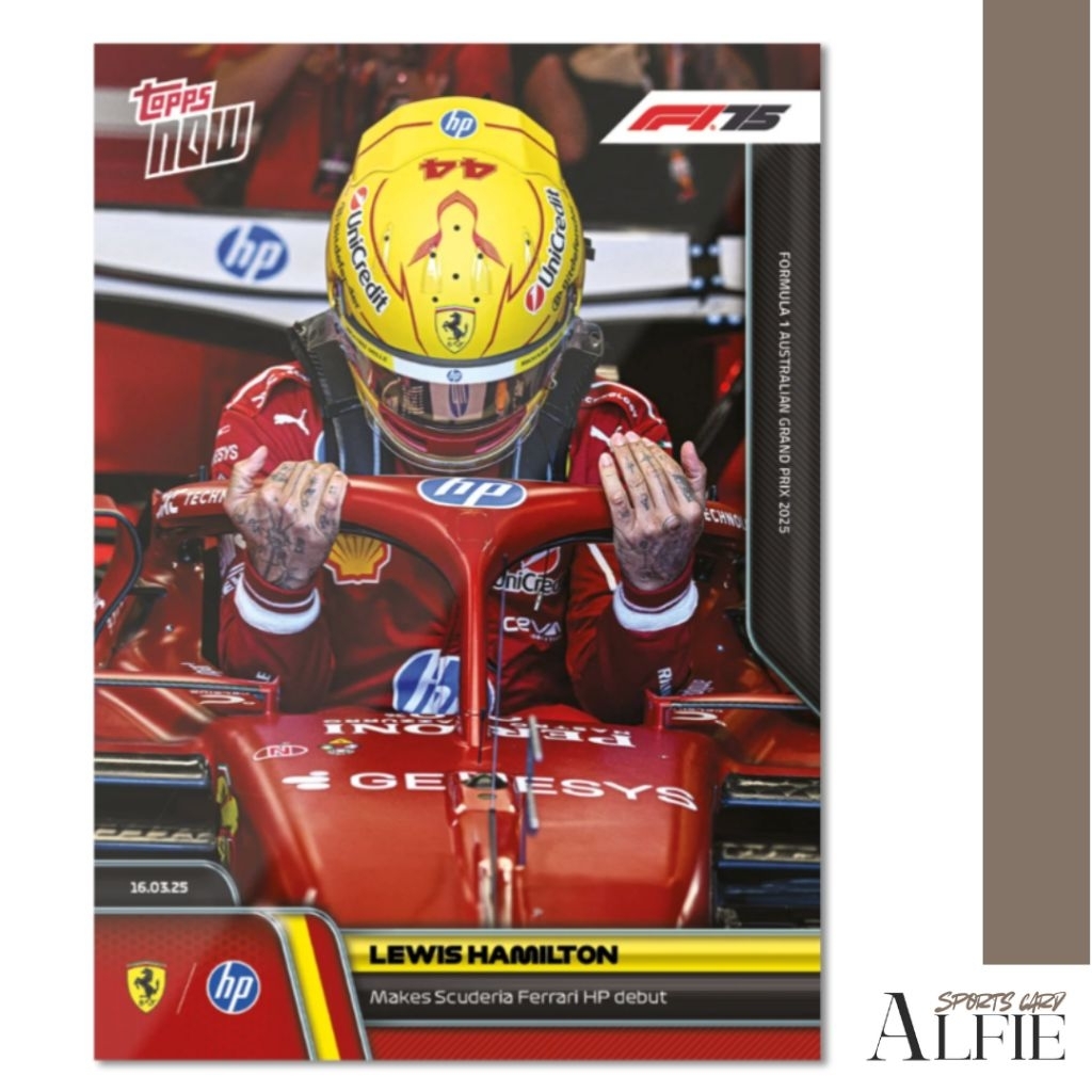 [免運附卡夾]Lewis Hamilton 2025 Formula 1 Topps NOW Card 12 F1卡 | 蝦皮購物