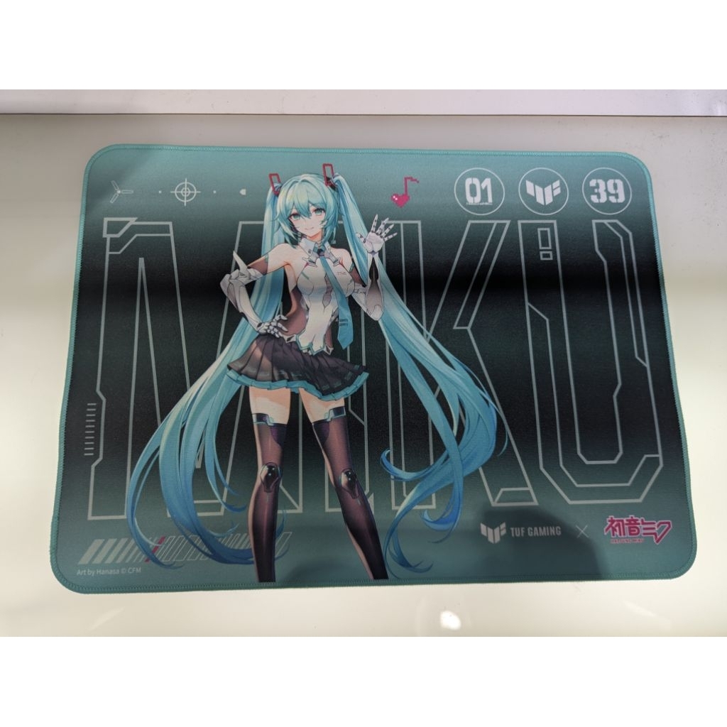 Tapis De Souris ASUS TUF Gaming P1 - Édition Hatsune Miku - 36x26 Cm