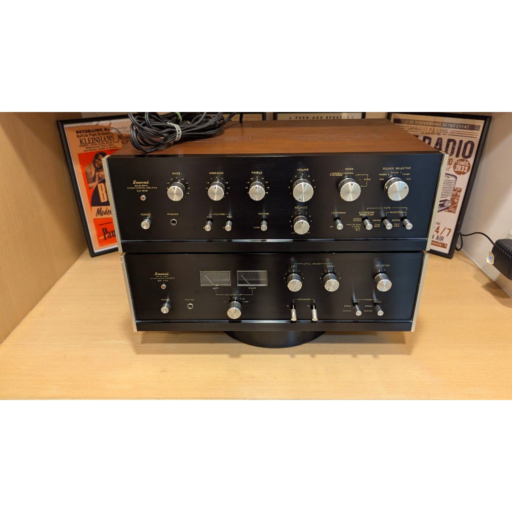 Sansui CA-606+ BA-150山水擴大機(Pre-amplifier+ Power amplifier