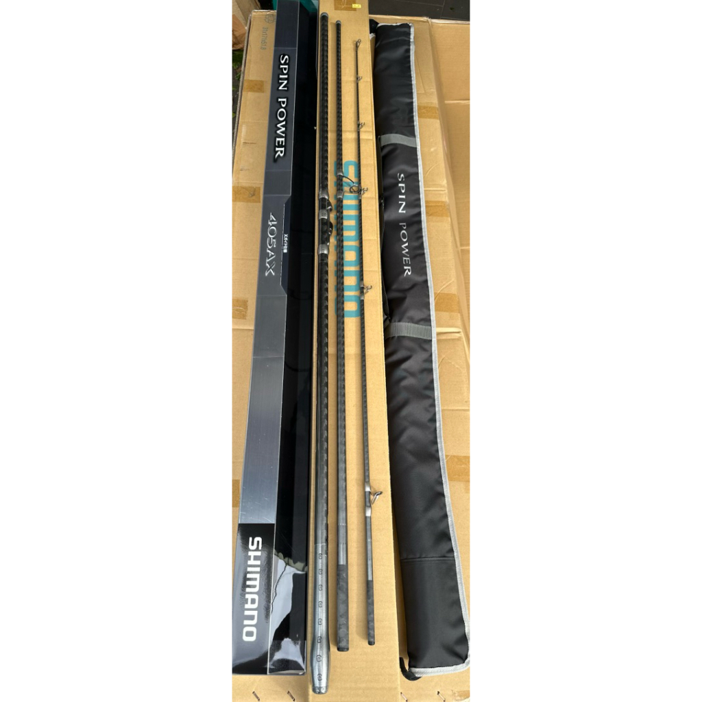 龍興釣具行🐲SHIMANO 並繼遠投竿SPIN POWER 405 AX，日本製| 蝦皮購物