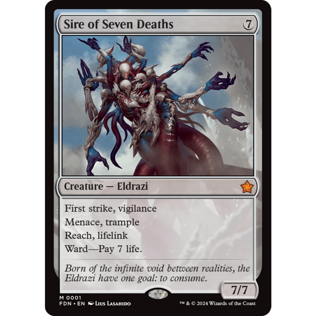 MTG FDN 基石構築#1 [M] 七煞君父Sire of Seven Deaths 七つの死の種父