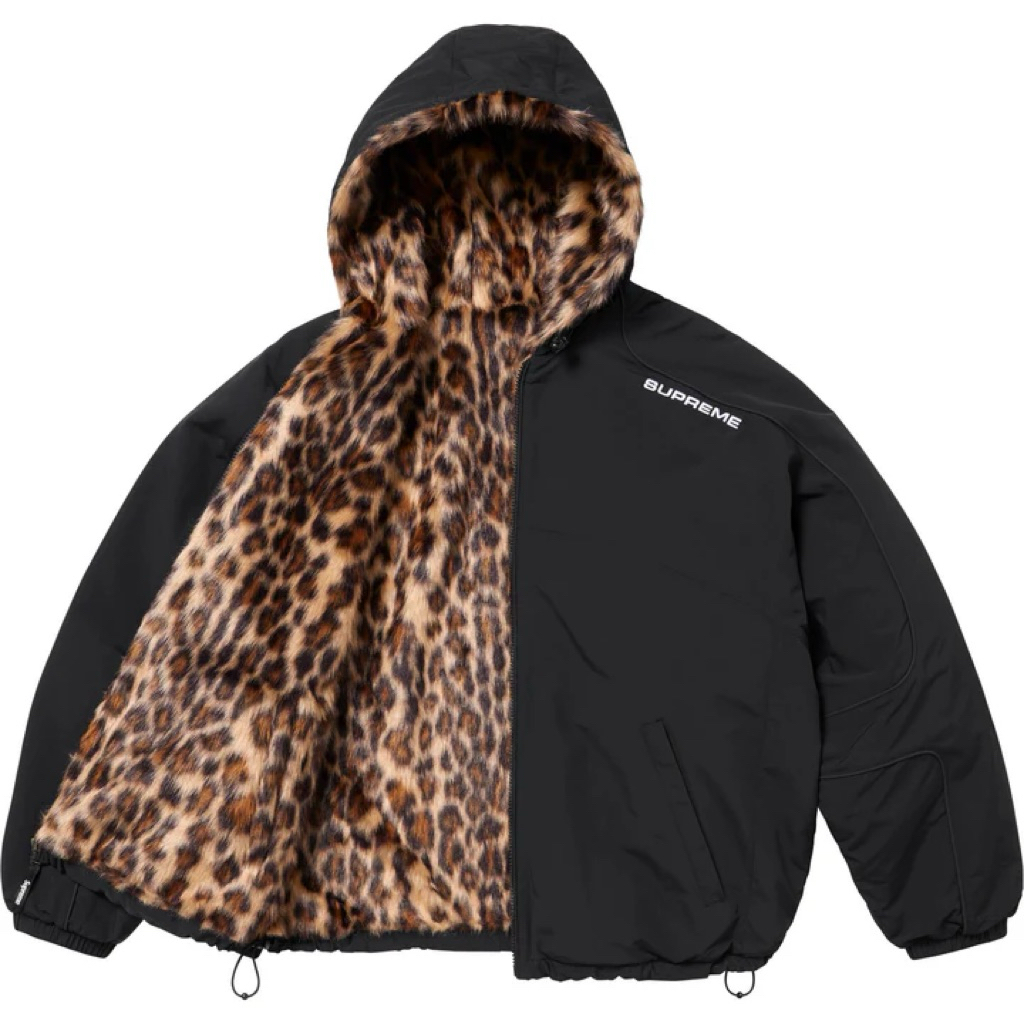 全新現貨SUPREME 25SS Faux Fur Reversible Hooded Track Jacket 夾克