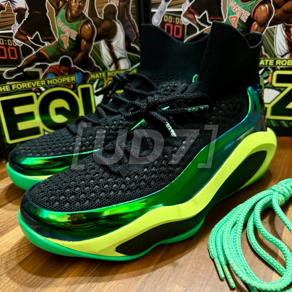 UD7] 現貨EQLZ 義闊360 247 Nate Robinson 聯名氪星人黑綠超臨界籃球鞋