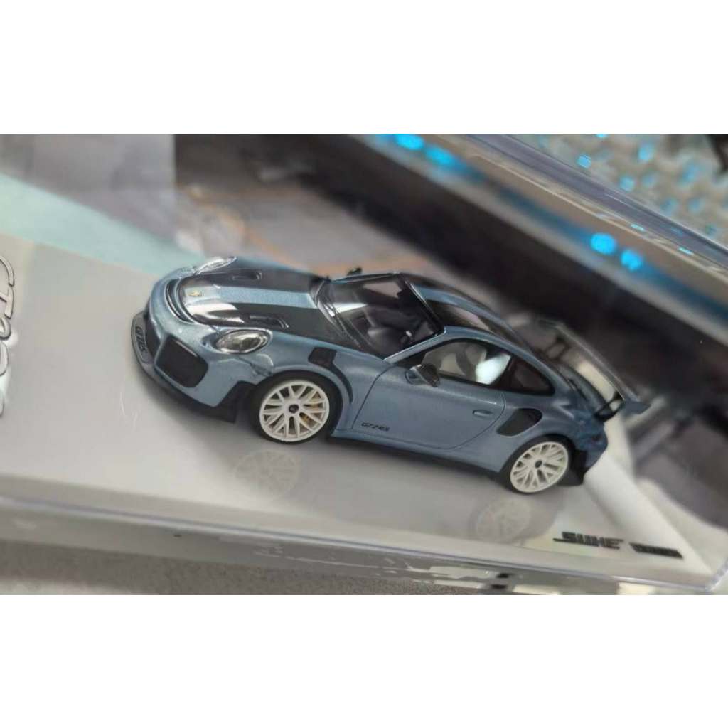 1/64-SUHE 保時捷911(991)GT2 RS-展會限定-天青藍-碳纖套件-限量100台