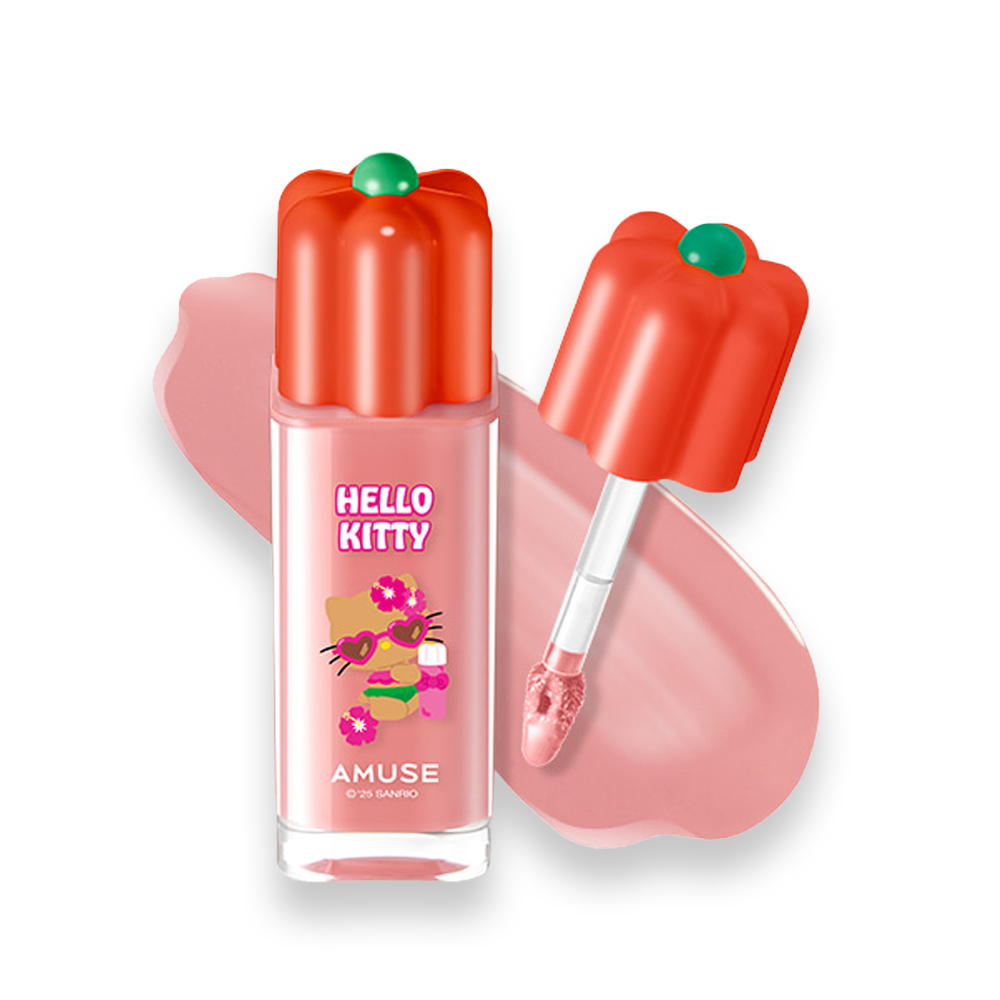 【AMUSE】小花唇釉 4g Dew Tint 小花露水唇釉 水光唇釉 唇彩 張員瑛 ive hello kitty | 蝦皮購物