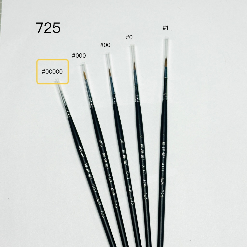 从人] 榭得堂面相筆725 / 729 平筆537 / 860 鋼彈模型筆塗畫筆尼龍毛