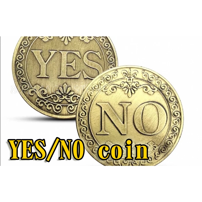 808 MAGIC]魔術道具Yes No coin 硬幣幸運硬幣交換禮物專業治療決策幣