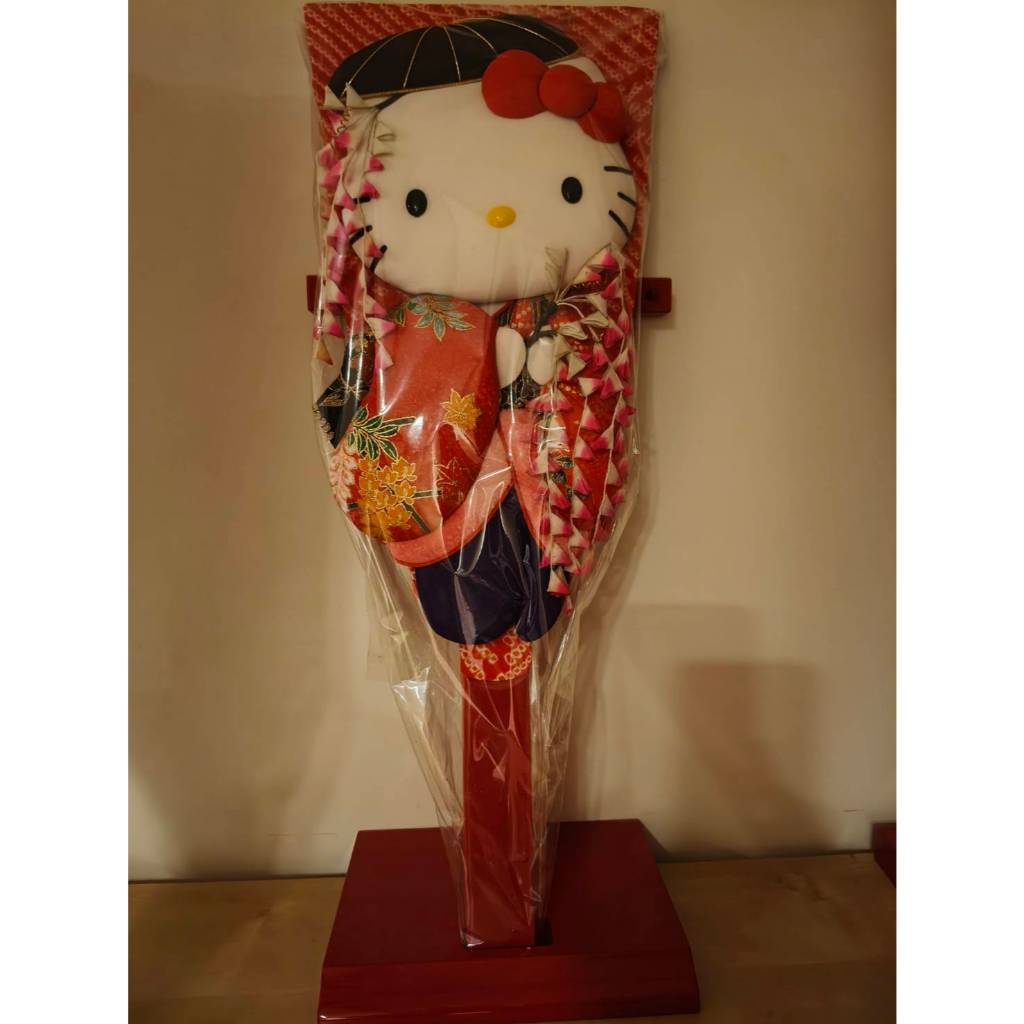 日本早期Hello Kitty高55cm大型藤娘羽子板擺飾收藏| 蝦皮購物