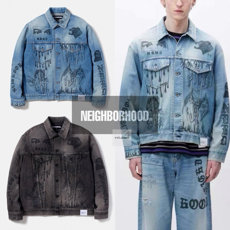 NEIGHBORHOOD 23AW FADE DENIM TYPE-3 JACKET 牛仔外套夾克| 蝦皮購物