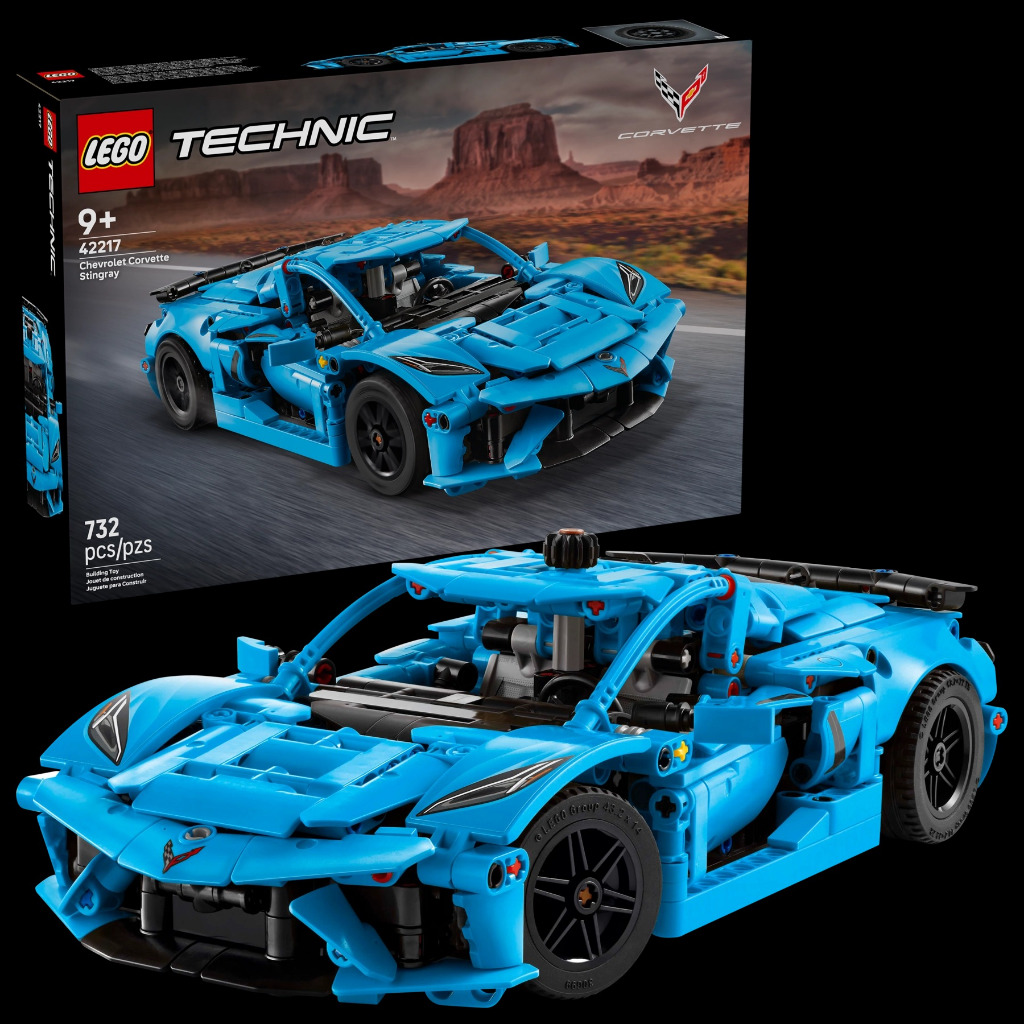 LEGO 42217 雪佛蘭科爾維特 Chevrolet Corvette Stingray Blue | 蝦皮購物