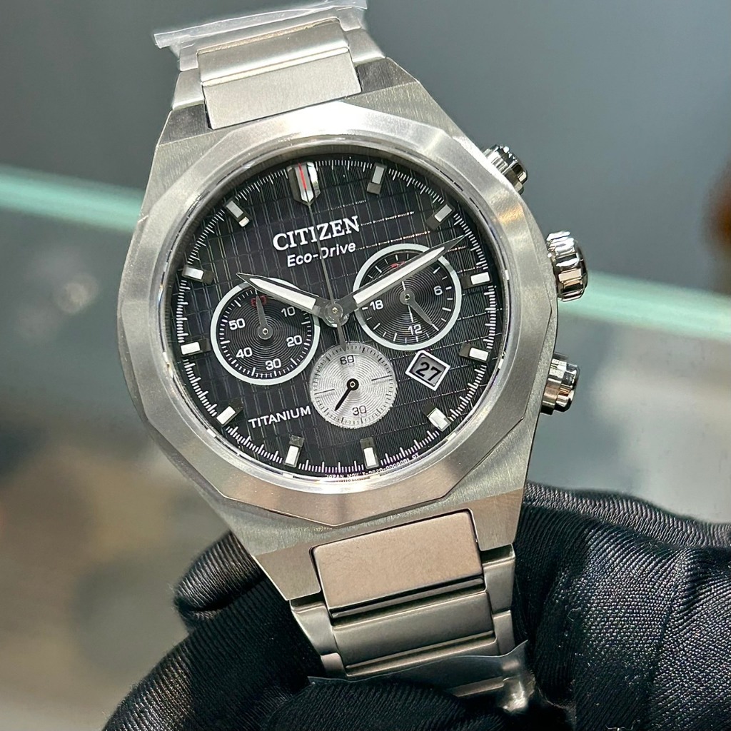 CITIZEN Zenshin Senkei CA4690-51E Eco-Drive 41mm 鈦金屬錶帶 計時碼錶 | 蝦皮購物