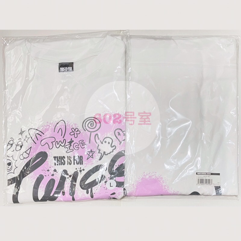 🏡602号室🏡《現貨》日本TWICE THIS IS FOR 衣服T-Shirt 白色白T
