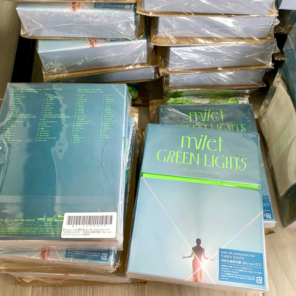 日本進口版特典🇯🇵milet 5週年GREEN LIGHTS 演唱會影像DVD 橫濱台北