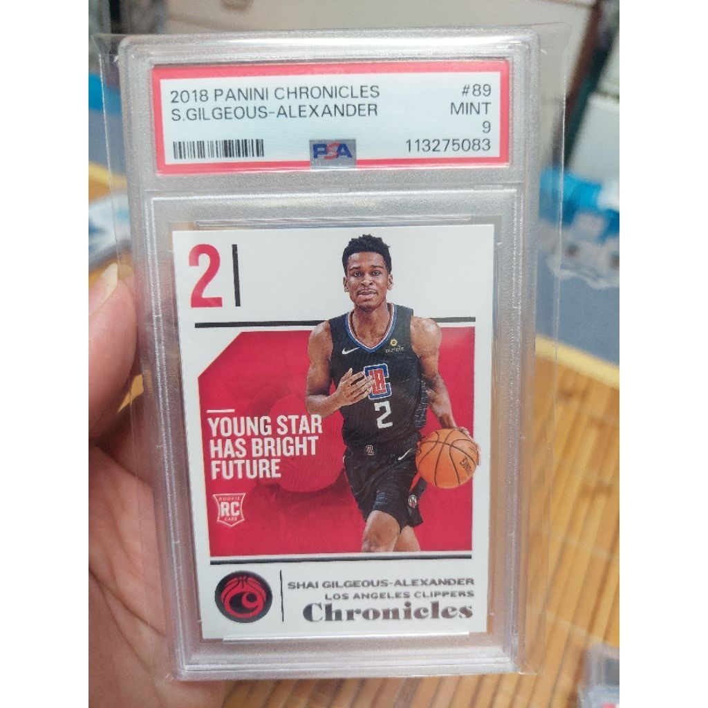 PSA鑑定9，2018 PANINI Shai Gilgeous-Alexander SGA ROOKIE新人卡RC | 蝦皮購物