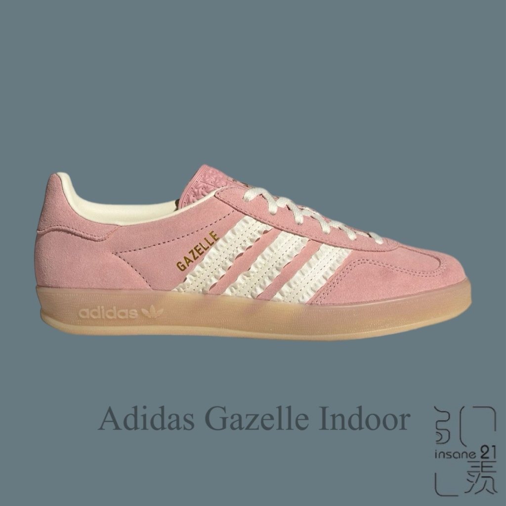 ADIDAS GAZELLE INDOOR 淺粉 少女粉 奶油邊 麂皮 女鞋 JS1413【Insane-21】 | 蝦皮購物