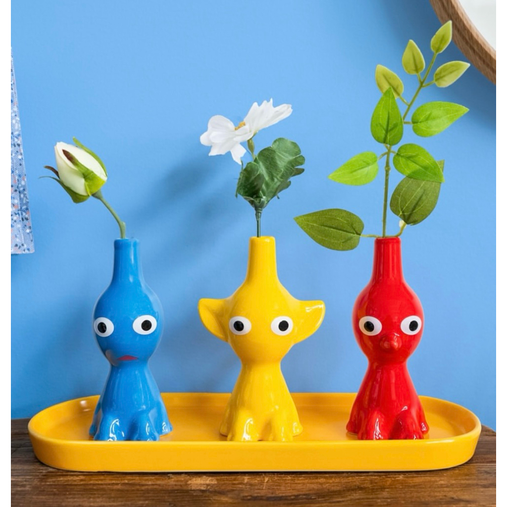 皮克敏陶瓷花瓶正版日本任天堂pikmin 可愛代購| 蝦皮購物