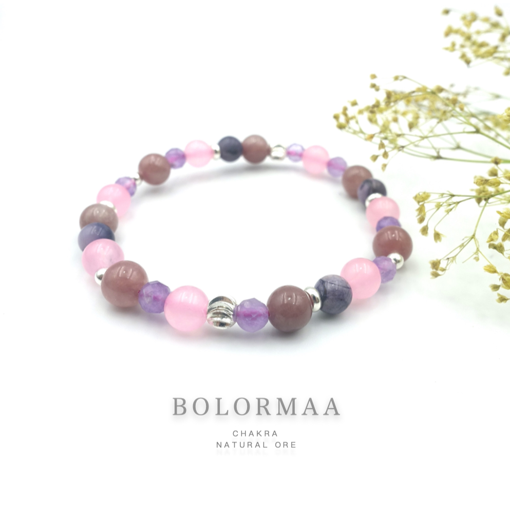 博洛馬 BOLORMAA｜『智慧 × 平衡 × 愛 × 活力』紫水晶_蘇螢石_ 粉水晶_啤梨晶 | 蝦皮購物