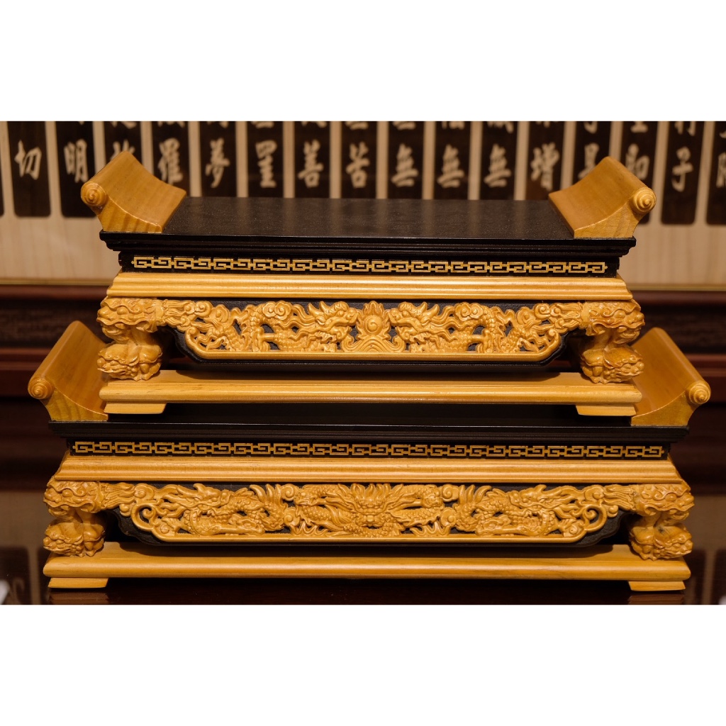 現貨供應 弘喧 仿 黑檀入 檜木 雙龍 敬茶台 茶杯座 祖先茶台 神明杯 祖先杯 供台 茶台 几桌 神明杯 敬茶桌 | 蝦皮購物
