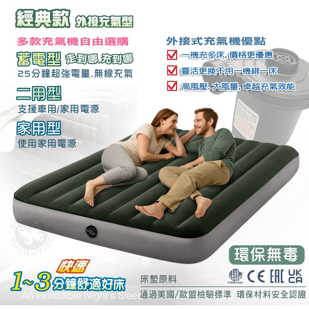 INTEX 自動充氣床墊評價與推薦：露營、外宿、看護都適合嗎？尺寸與版本一次看 (9/11)