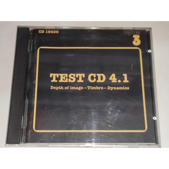 劉漢盛榜單 綜合測試片 Opus 3 Test CD 4.1 Made in Sweden 1993 CD 19400 | 蝦皮購物