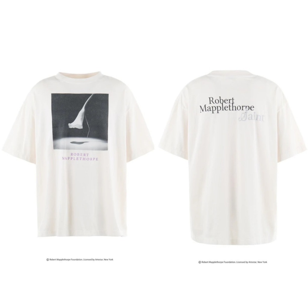 【Saint Mxxxxxx】MT_SS TEE/CALLA LILY SAINT Mxxxxxx × Robert Mapplethorpe SS25 MT_SS TEE/CALLA