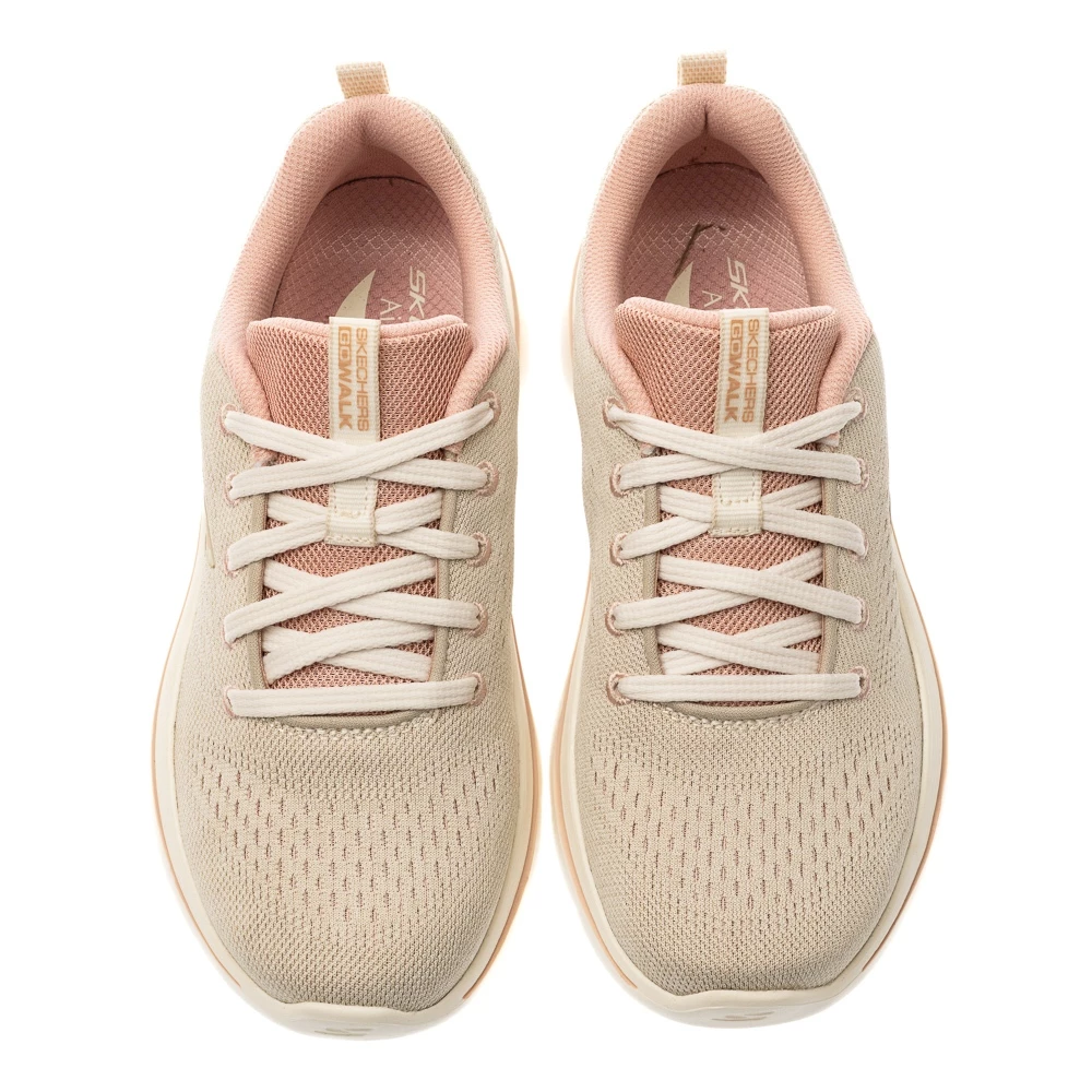 告別足底痠痛的溫柔托舉——SKECHERS GO WALK ARCH FIT 2.0 米粉色足弓健走鞋 125311NAT 深度評測