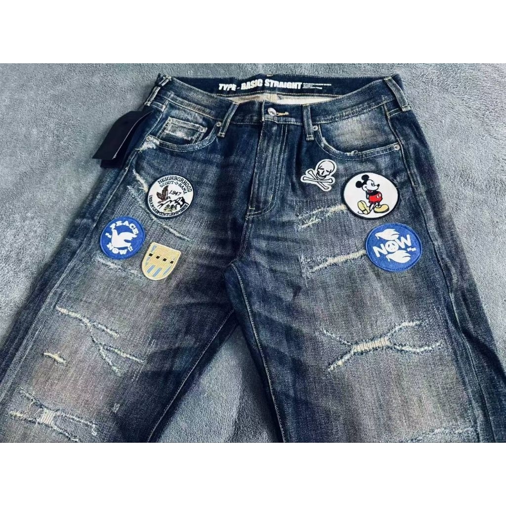 NEIGHBORHOOD×Disney BIGBAD SAVAGE BASIC NBHD Neighborhood 09 Big Bad Savage Disney 迪士尼牛王牛仔裤| 蝦皮購物