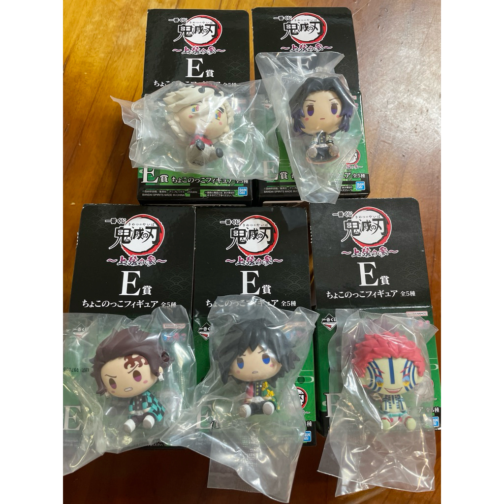 《快速出貨超便宜》｜全新現貨 鬼滅之刃 無限城劇場版 上弦之參 一番賞 E賞 猗窩座 童魔 富岡義勇 小公仔 大全套五隻 | 蝦皮購物