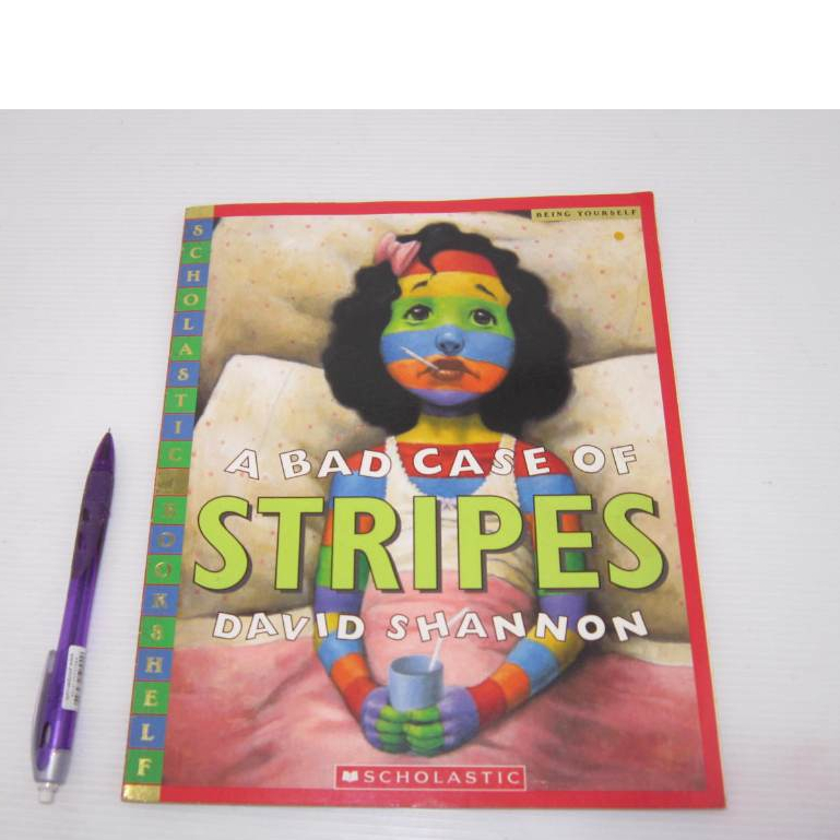 「二手書」A Bad Case of Stripes 條紋事件糟糕啦! by David Shannon 英文讀本 | 蝦皮購物