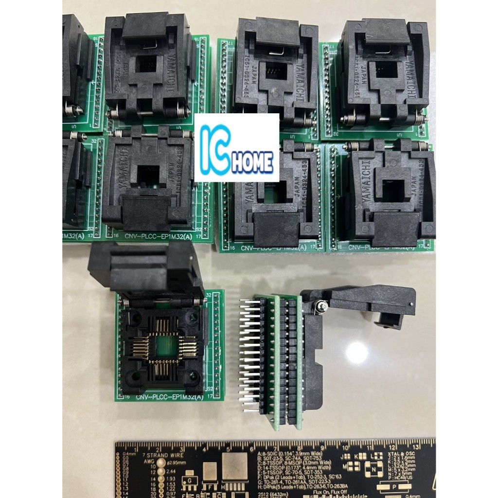 ICHOME 全新 PLCC32 TO DIP32 燒錄座 掀蓋式 1.27mm 另有多款 燒錄座 燒錄器 可以諮詢 | 蝦皮購物