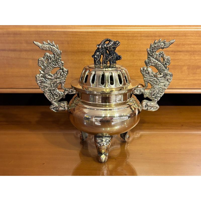 銅製3寸淨香爐雙龍獅腳銅爐薰香爐淨爐小| 蝦皮購物 銅製3寸淨香爐雙龍獅腳銅爐薰香爐淨爐小| 蝦皮購物