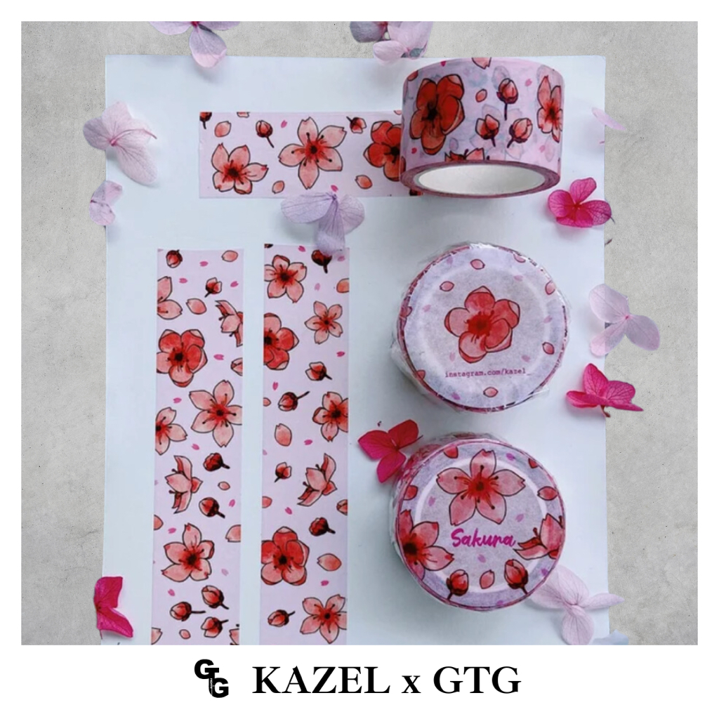 GTG 文創｜創作者 Kazel｜日本和紙膠帶｜櫻花飄然｜台灣現貨 | 蝦皮購物