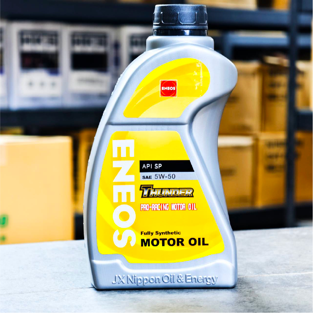 公司貨 新SP 新日本石油 ENEOS 帆船罐 5W50 THUNDER 5W-50 全合成 汽車機油 嘉油站 | 蝦皮購物