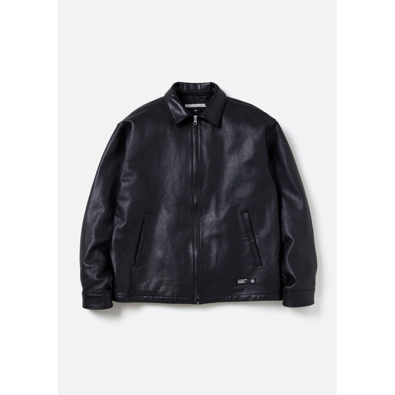NEIGHBORHOOD 24AW LEATHER ZIP WORK JACKET 外套夾克| 蝦皮購物