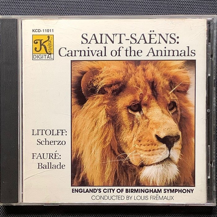 香港CD聖經/Klavier唱片/Saëns聖桑-Carnival動物狂歡節 舊版1988年美國JVC版長城碼無ifpi | 蝦皮購物
